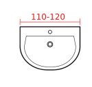 Подвесная раковина 110-120 см