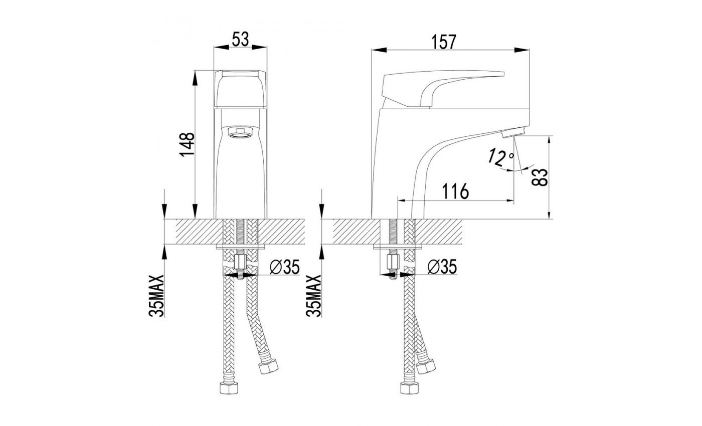 Приобрести lemark смеситель для раковины shift, хром lm4306c