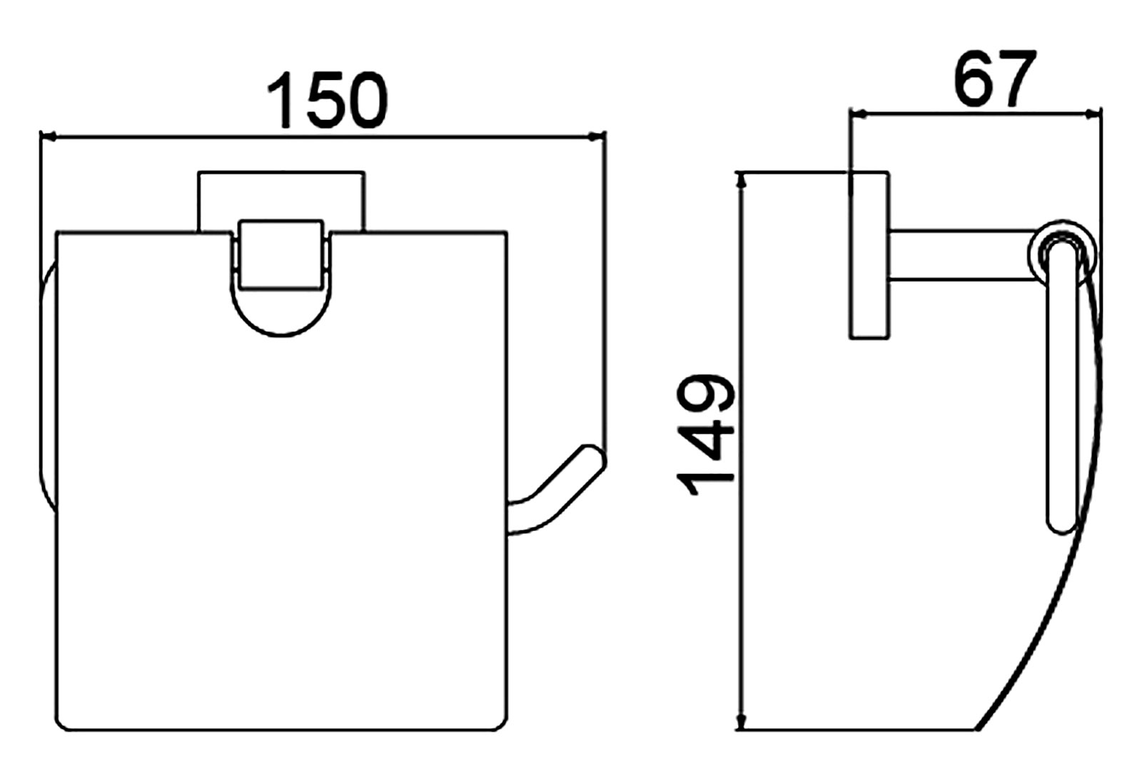 Приобрести держатели для туалетной бумаги timo selene 12042/03 черный