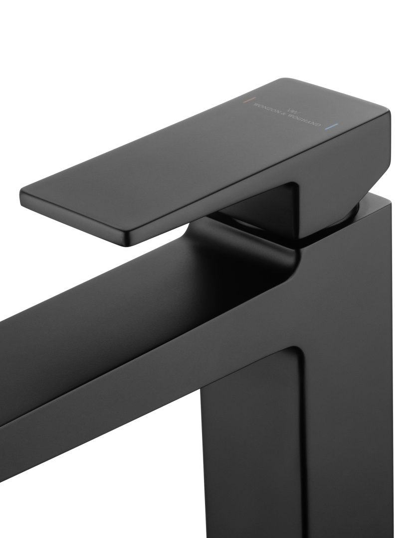 Приобрести смеситель для раковины wonzon & woghand cube 2.0, черный матовый (ww-88018068-mb)