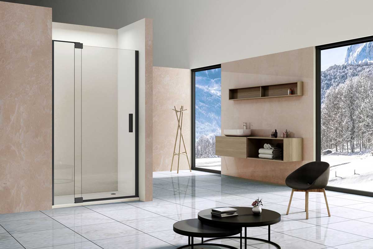 Приобрести vincea душевая дверь extra 80 см, прозрачное, черное vdp-1e8090clb