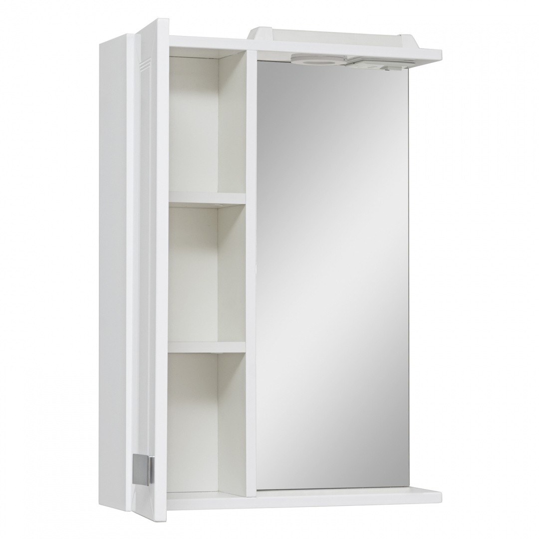 Приобрести зеркальный шкаф ostin 50см. левый