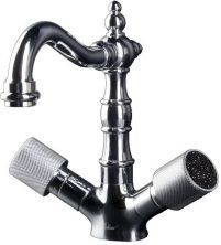 Boheme Смеситель для раковины Royale Cristal, высокий, хром\черные кристаллы 272-Royal/CRST black