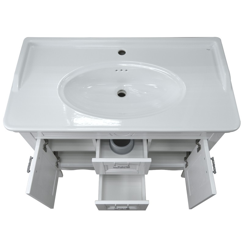 Приобрести azario тумба напольная с раковиной carolina 100-4, 100см. серебро cs00069426