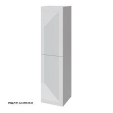 Caprigo Пенал MODO Quarta 35 см, белый, эмаль