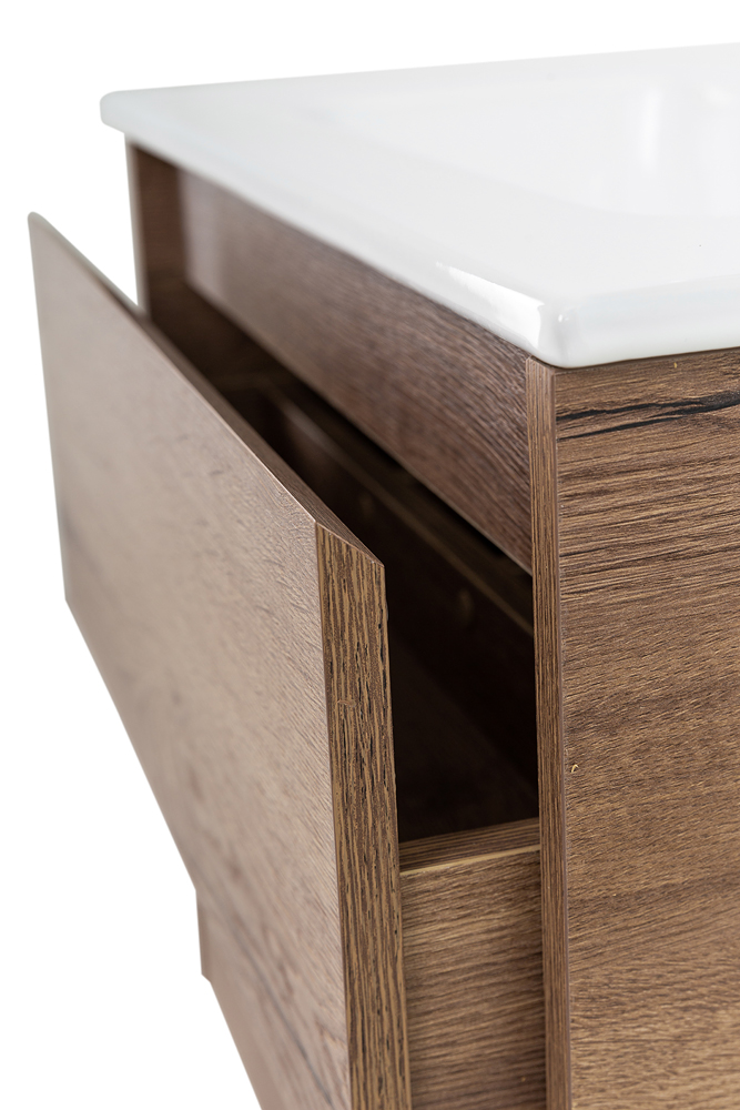Приобрести belbagno тумба с раковиной kraft 39 50 см, подвесная rovere tabacco, белая раковина