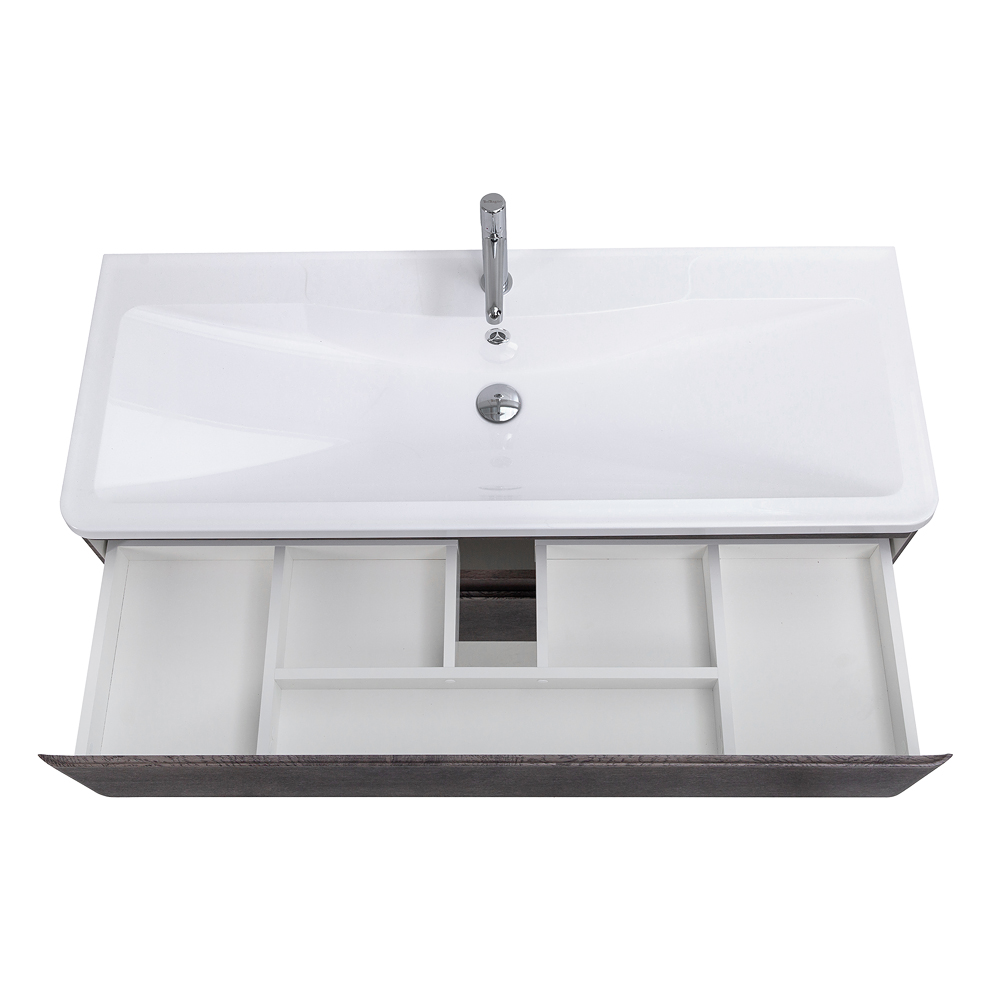 Приобрести belbagno тумба с раковиной albano 120 см, подвесная rovere nature grigio, белая раковина