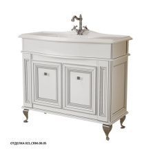 Caprigo Тумба с раковиной FRESCO 100 см, белая, эмаль