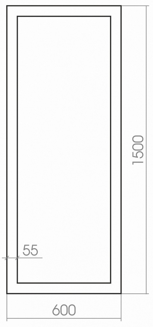 Приобрести azario зеркало монреаль 600*1500 напольное (дуб)