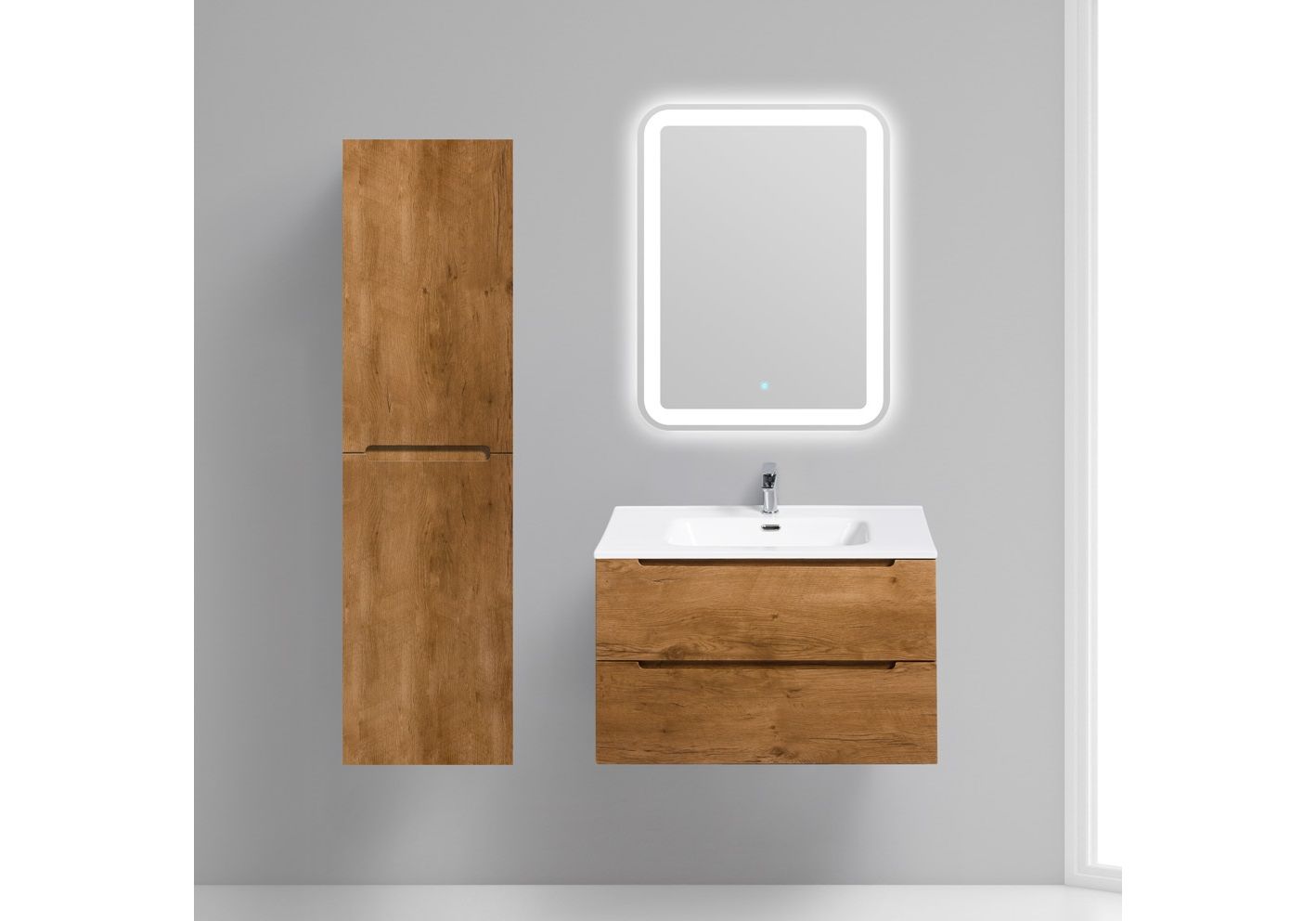 Приобрести пенал подвесной belbagno etna-1500-2a-sc-rn-p-l 40 см, левый, rovere nature