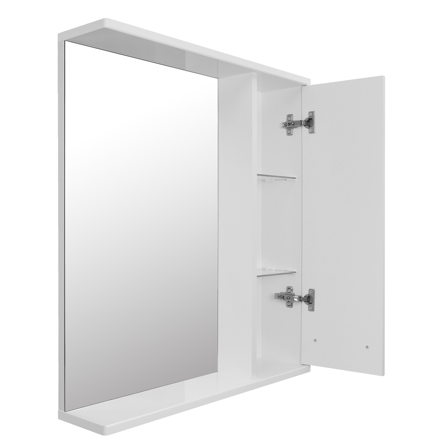 Приобрести loranto зеркало-шкаф дина 60х70 см, правостороннее, белое (cs00049718)