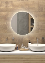 Continent Зеркало с подсветкой Ajour 55х55 см, белое