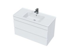 Mirsant Тумба подвесная Next 100\2 100 см с раковиной Next -100 УТ000055957