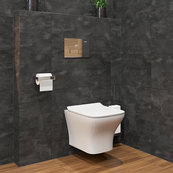 Приобрести sole унитаз подвесной quadro, безободковый с сиденьем дюропласт, микролифт ут000051492