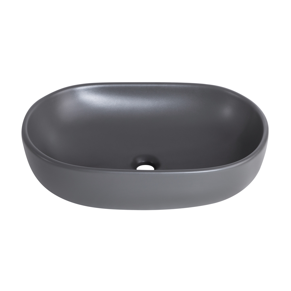 Приобрести belbagno накладная раковина 60х42 см, серый матовый bb1084-h311