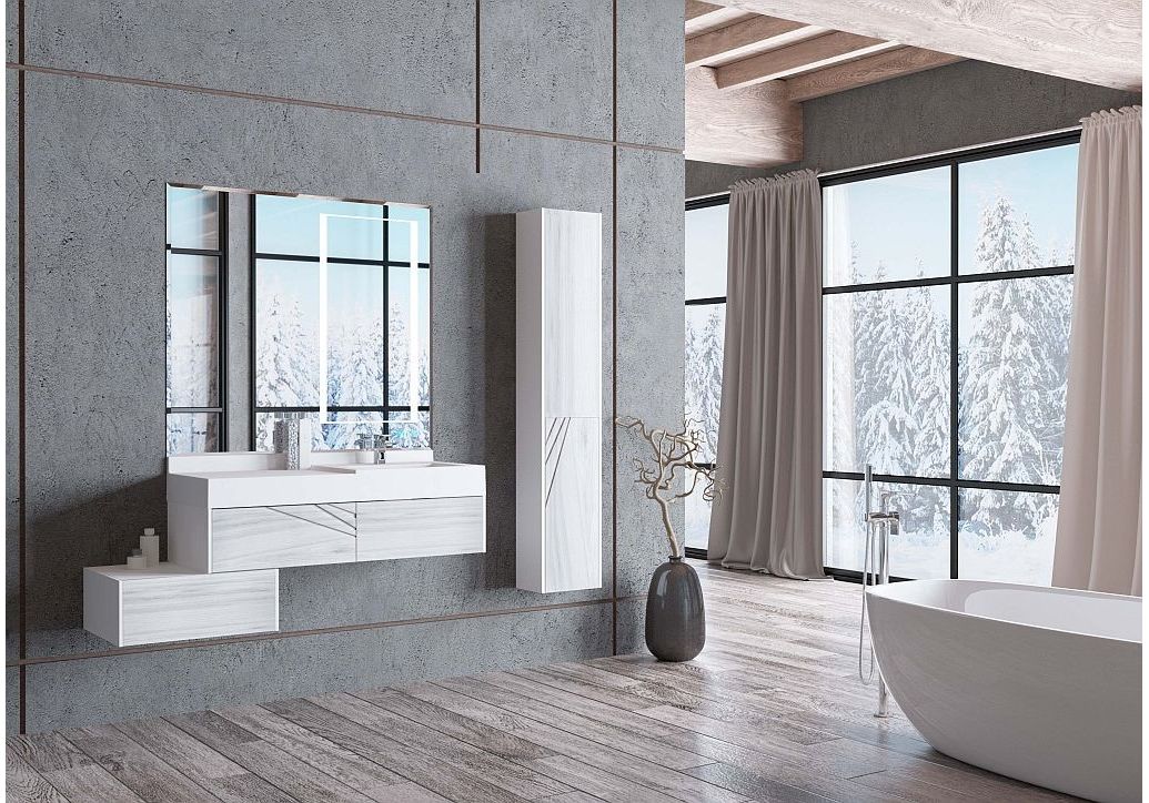 Приобрести пенал подвесной акватон сакура, правый, светлое дерево 1a219903skw8r