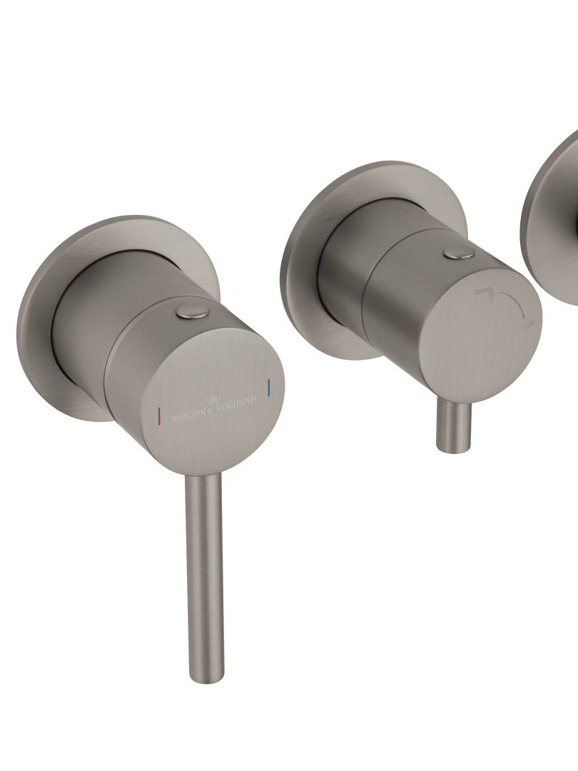Приобрести смеситель для ванны встраиваемый wonzon & woghand stick, брашированный никель (ww-889017-bn)