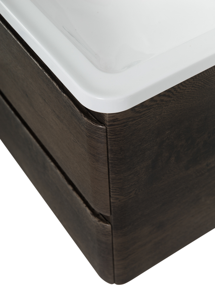 Приобрести belbagno тумба с раковиной albano 100 см, подвесная rovere nature grigio, белая раковина