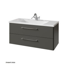 Caprigo Тумба с раковиной подвесная Accord 100 см, графит 2221-SF019