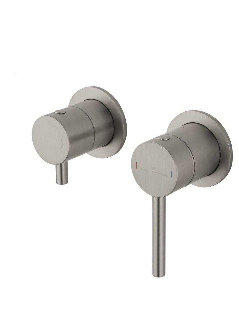 Приобрести смеситель для душевой системы встраиваемый wonzon & woghand stick, брашированный никель (ww-838017-bn)