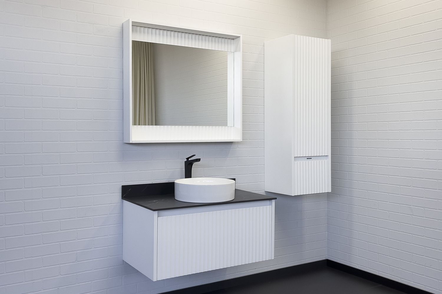 Приобрести сomforty тумба со столешницей и раковиной марсель-90 белая матовая c раковиной 9110