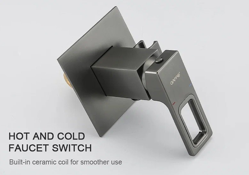 Приобрести gappo смеситель с гигиеническим душем g7217-9, оружейная сталь 41972