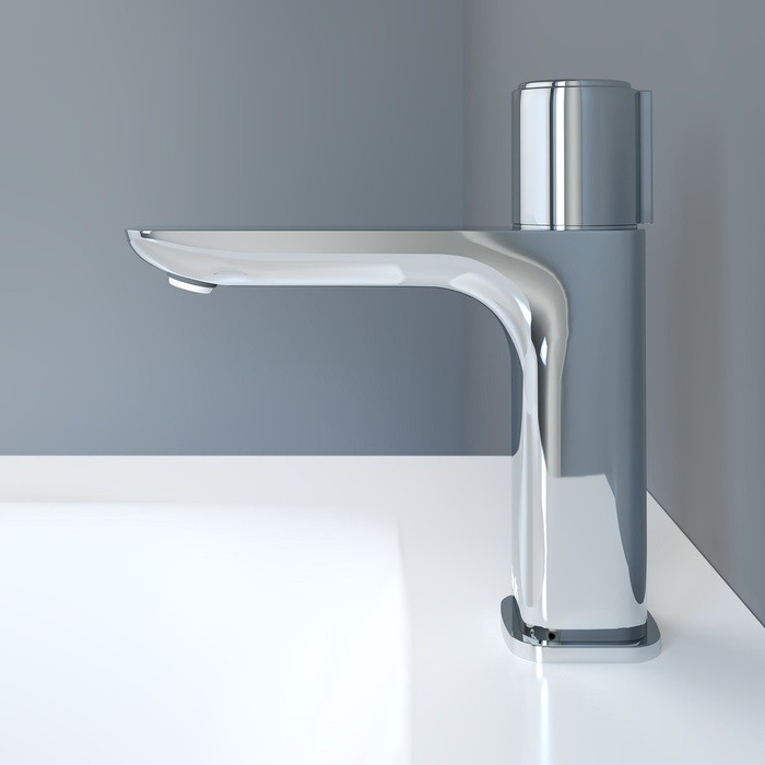 Приобрести iddis смеситель для раковины slide push control 182мм, хром slisbbti01