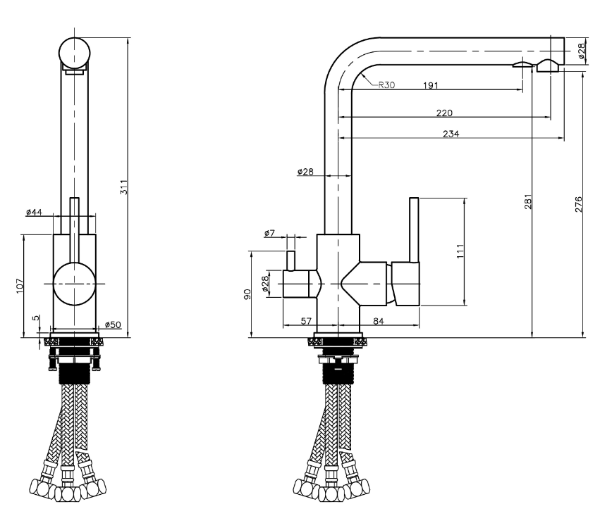 Приобрести grocenberg смеситель для кухни, матовое золото gb40551mg