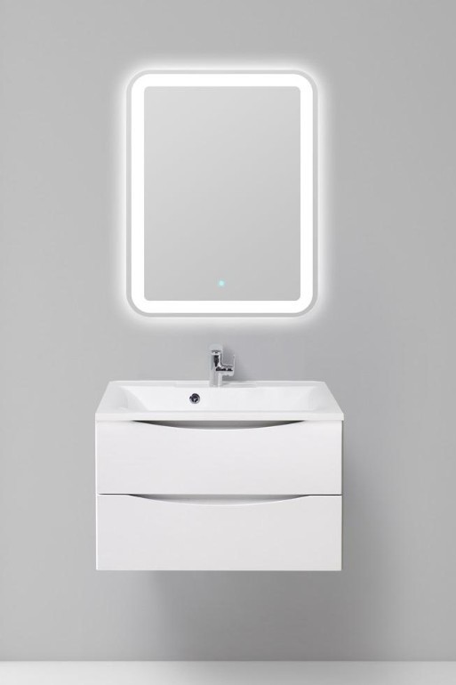 Приобрести тумба подвесная с раковиной belbagno marino-750-2c-so-bo-p 75 см, bianco opaco