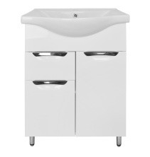 Loranto Тумба напольная с раковиной Стиль- 60/1 60х84 см, белая (CS00070392)