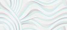 Декор настенный Cersanit Tiffany blue Вставка белый волна