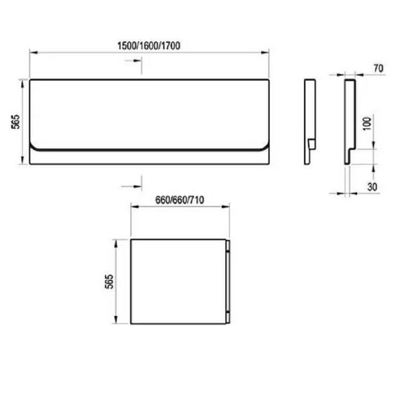 Приобрести фронтальная панель для ванны ravak chrome 150 см cz72100a00