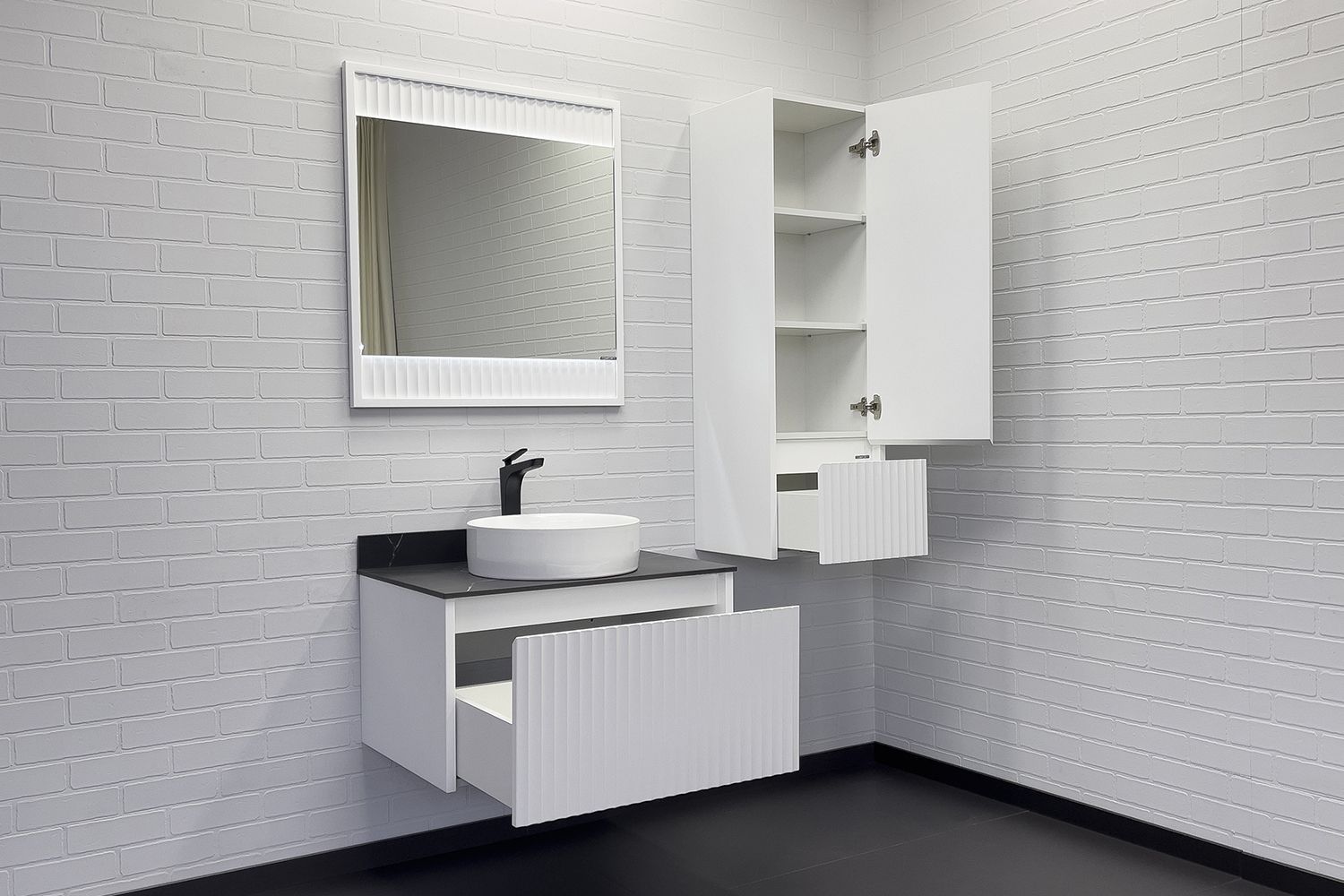 Приобрести сomforty зеркало марсель-75 с подсветкой, белое матовое