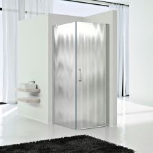 Vincea Душевое ограждение Orta 90х90 см, текстурное, левостороняя, хром VSR-1O9090CH-L