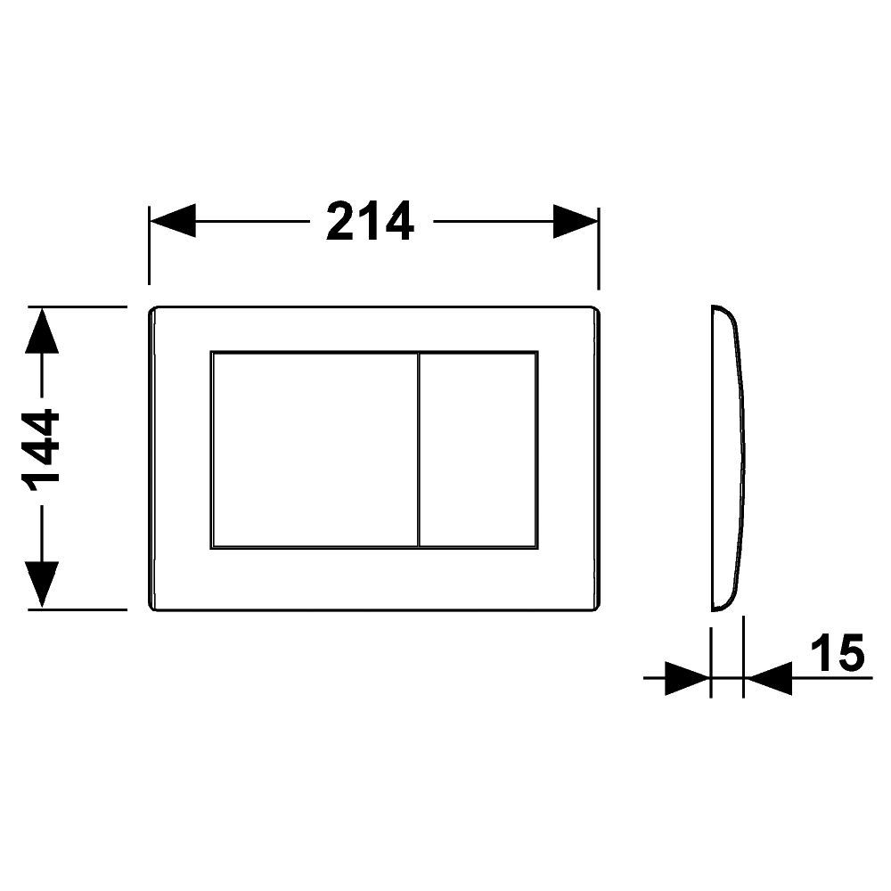 Приобрести tece кнопка смыва planus для инсталляции, белая матовая 9240322