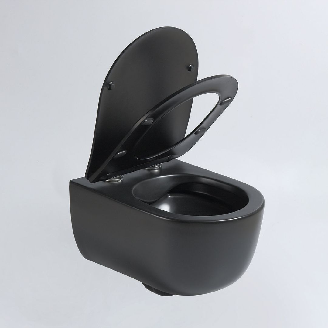 Приобрести vincea унитаз подвесной evo, ультратонкое сиденье, микролифт, черный матовый vt1-34smb