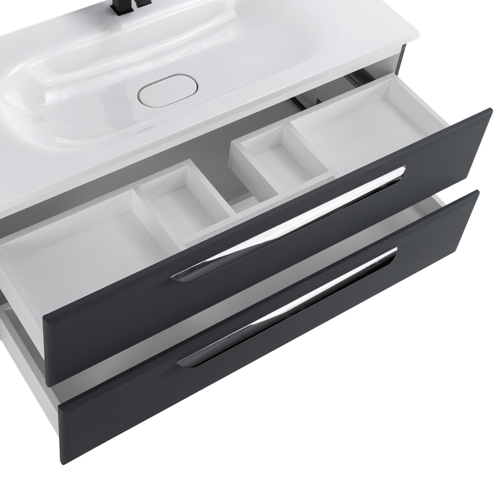 Приобрести cezares тумба подвесная с раковиной eco 120 см grafito, графит eco-1200-2c-so-gr-p