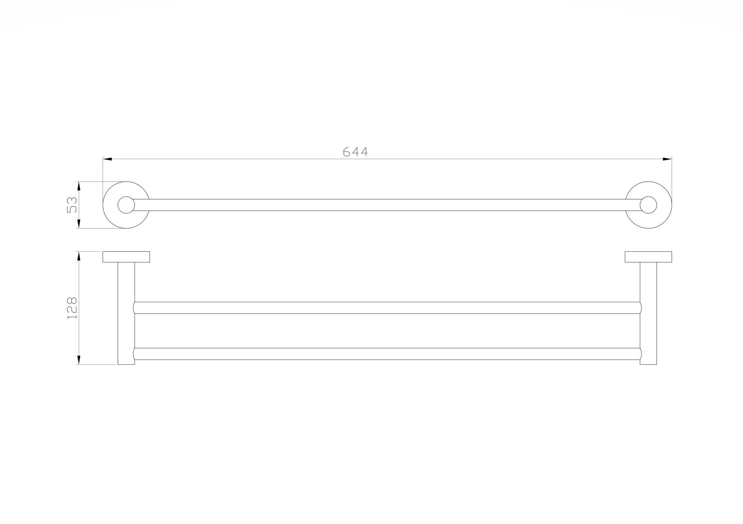 Приобрести полотенцедержатель двойной wonzon & woghand easy, хром (ww-8111)