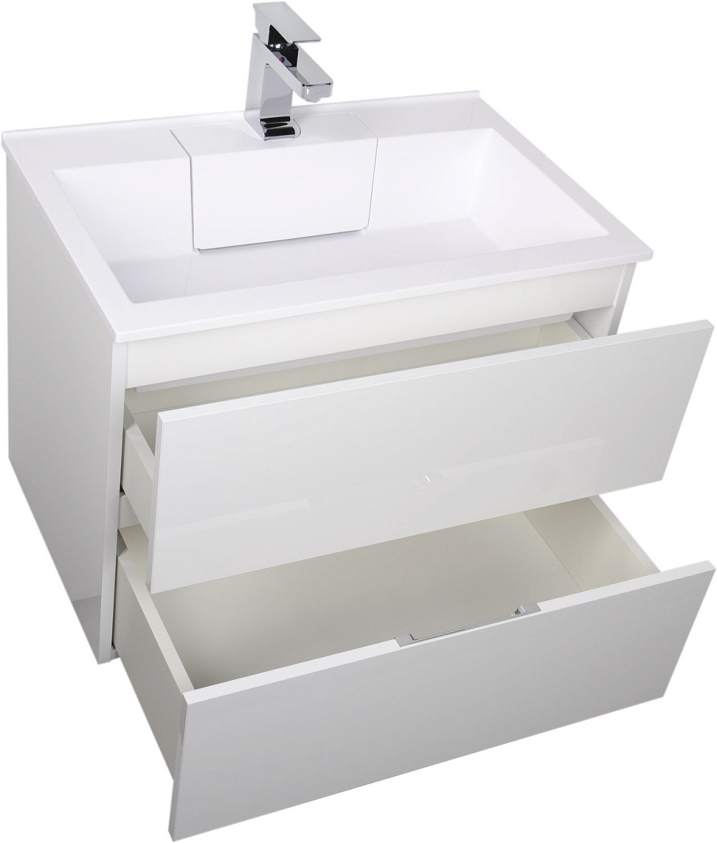Приобрести aquanet тумба с раковиной алвита 70 см, белая