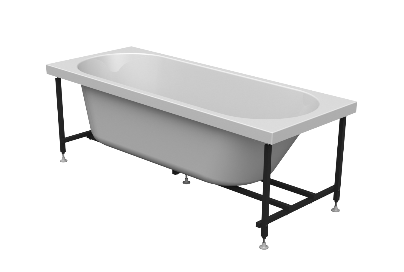 Приобрести акриловая ванна радомир виктория 160x70 см ( комплект каркас и слив )