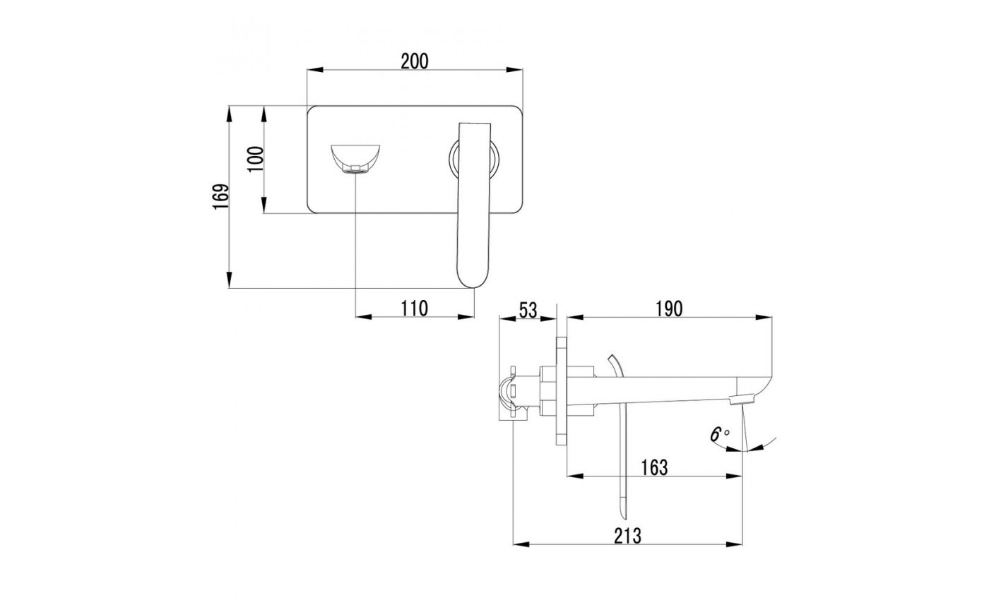 Приобрести lemark смеситель для раковины melange, скрытый монтаж, белый\хром lm4926cw