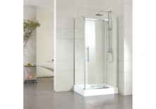 Душевое ограждение Sole Quadro 120х90 см хром/прозрачное