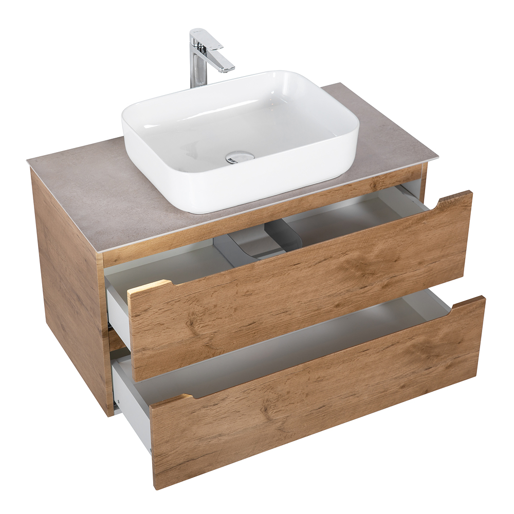 Приобрести belbagno тумба со столешницей etna 100 см, подвесная rovere nature