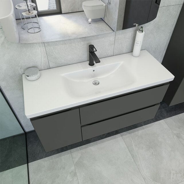 Приобрести caprigo тумба с раковиной forte 120 см, левая, айрон