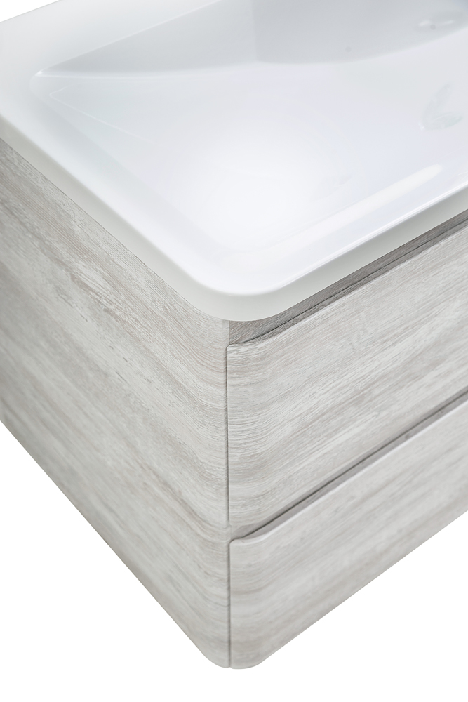 Приобрести belbagno тумба с раковиной albano 120 см, подвесная rovere vintage bianco, белая раковина