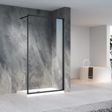Veconi Душевая перегородка Korato 70x200 см, черная, прозрачное KR81B-70-01-C7