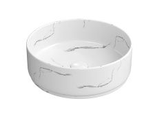 Hayzburg Накладная раковина чаша 34х11 см, мрамор, матовая HB-0025