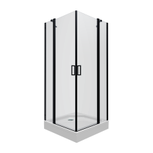 Тритон Душевое ограждение Тау 90Х90 см, черное, прозрачное Щ0000054038