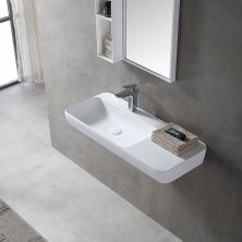 Vincea Раковина подвесная Solid Surface 90х40 см, белая матовая VWB-6S590MW