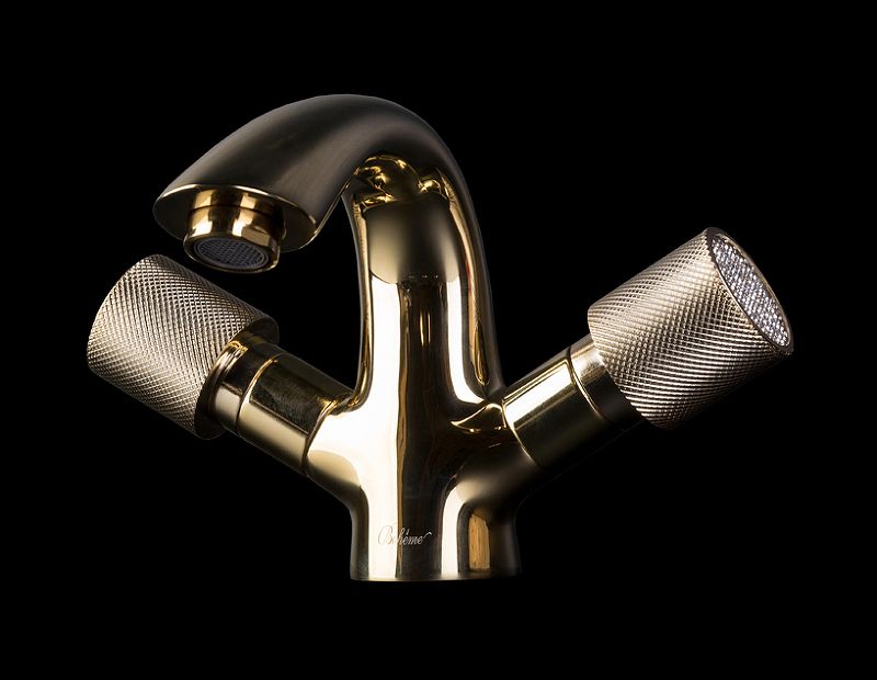 Приобрести boheme смеситель для раковины royale cristal, золото\кристаллы 291-royal/crst